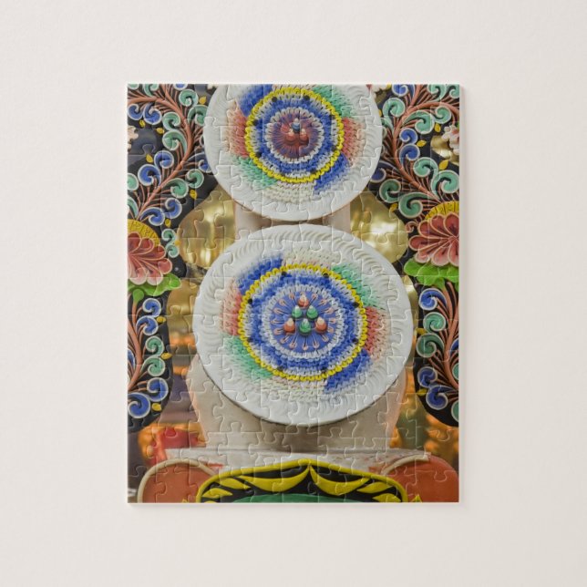 Puzzle Bhoutan. Des gâteaux cérémoniels faits par des moi (Vertical)