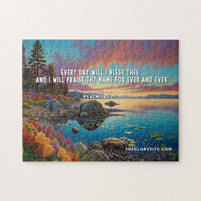 Puzzle Bible Verse Psalms (Horizontal)