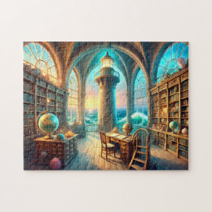 Puzzle Bibliothèque du phare Tour Océan Salle de lecture