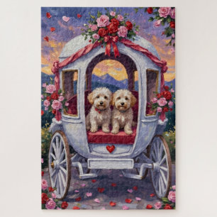 Puzzle Bichon Frise Saint-Valentin