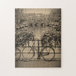 Puzzle Bicyclettes et canaux - Amsterdam classique -