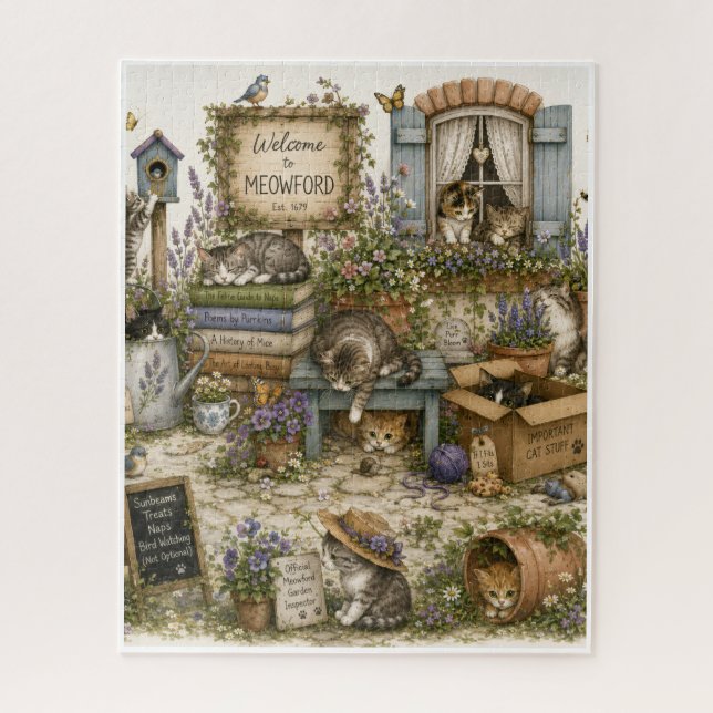 Puzzle Bienvenue à Meowford (Vertical)
