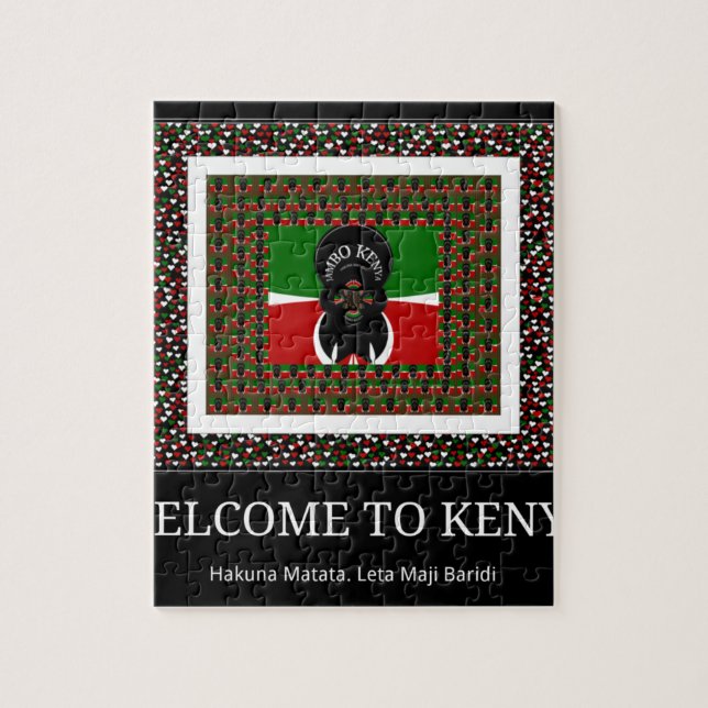 Puzzle Bienvenue au Kenya Hakuna Matata (Vertical)