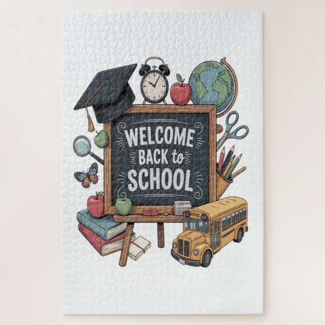 Puzzle Bienvenue au retour à l'école (Vertical)