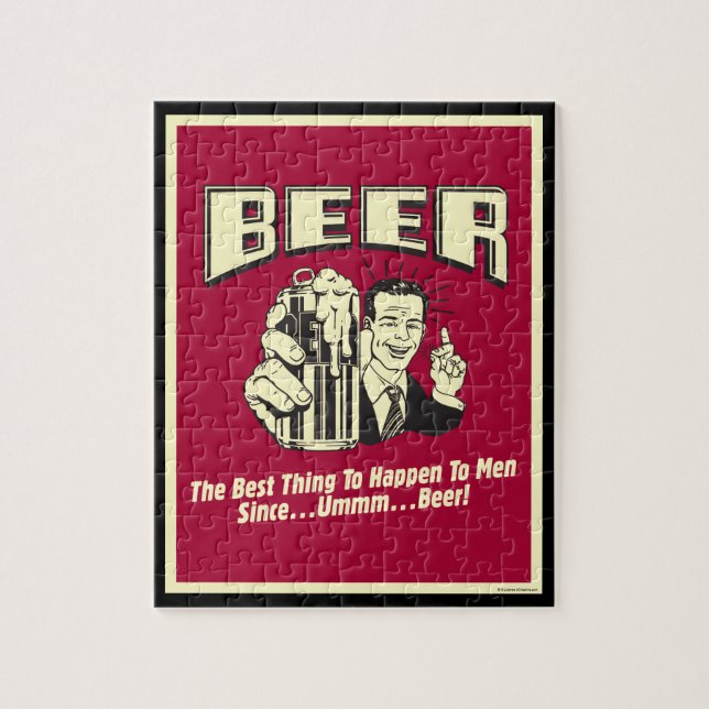 Puzzle Bière : La Meilleure Chose Depuis La Bière (Vertical)