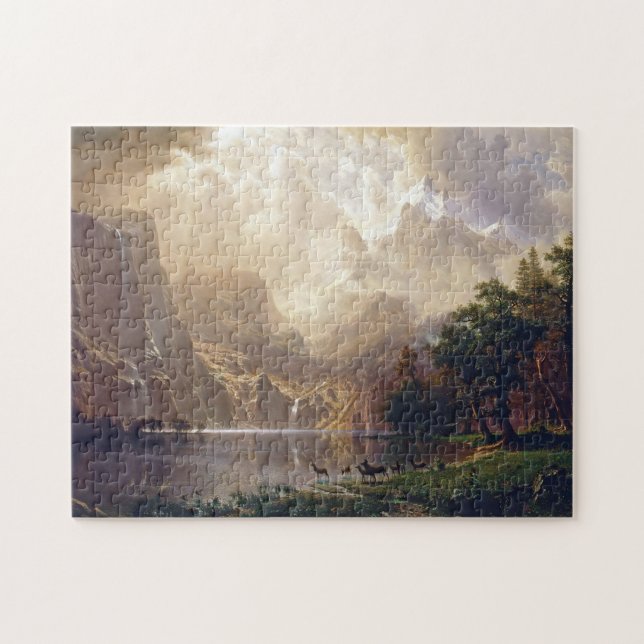 Puzzle Bierstadt Parmi la Sierra Nevada Peinture (Horizontal)