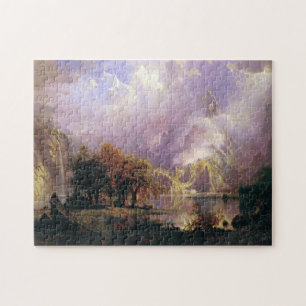 Puzzle Bierstadt Peinture Paysage Montagne Rocheuse