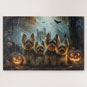 Puzzle Biewer Terrier Halloween Night Doggy Délice