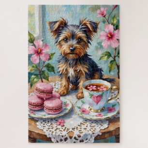 Puzzle Biewer Terrier Saint-Valentin Cœur Thé Party