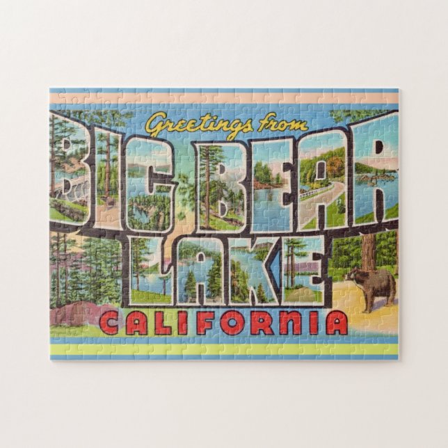 Puzzle Big Bear Lake Californie 11x14 (Horizontal)