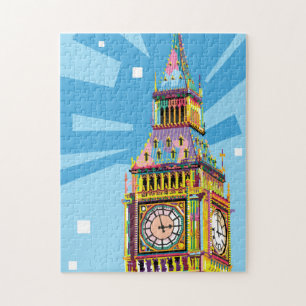 Puzzle Big Ben à Londres Colorée Pop Art