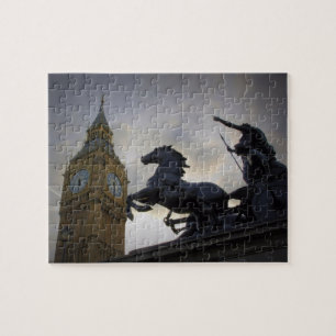 Puzzle Big Ben - Boadicea Statue - Londres 8x10 - 110 pc