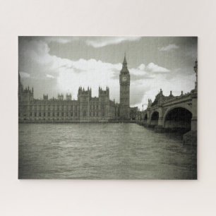 Puzzle Big Ben Parliament in Black & White 16x20 - 520 pc