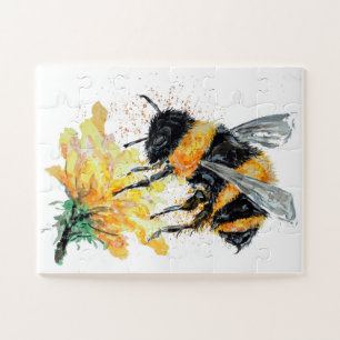 Puzzle Big Honey Bee collecte du pollen