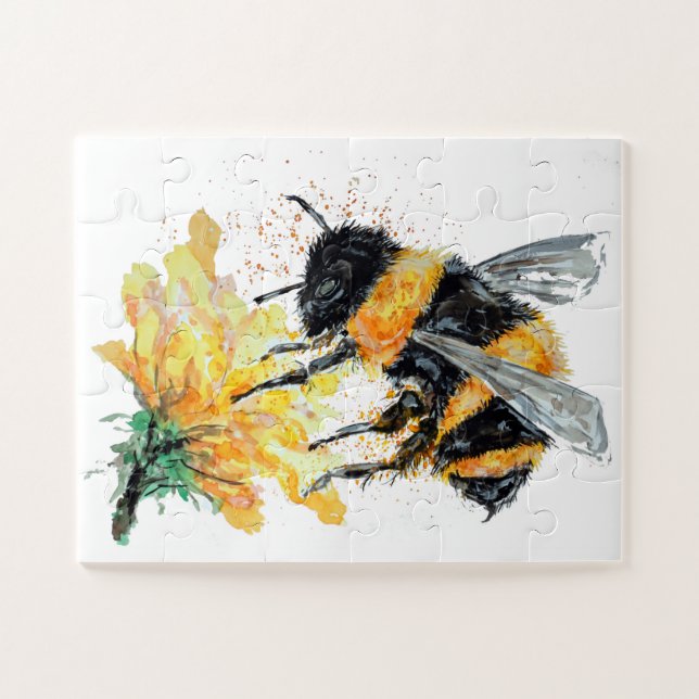 Puzzle Big Honey Bee collecte du pollen (Horizontal)