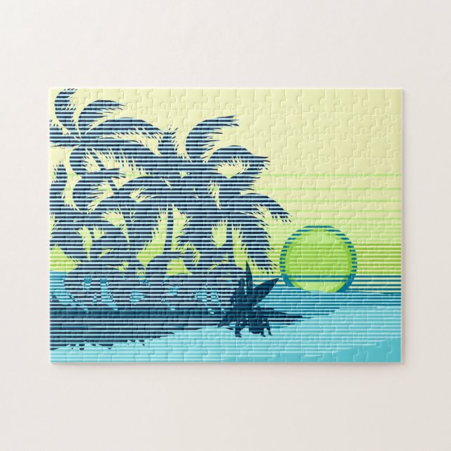 Puzzle Big Sunset Strike Hawaii Surfers (Horizontal)