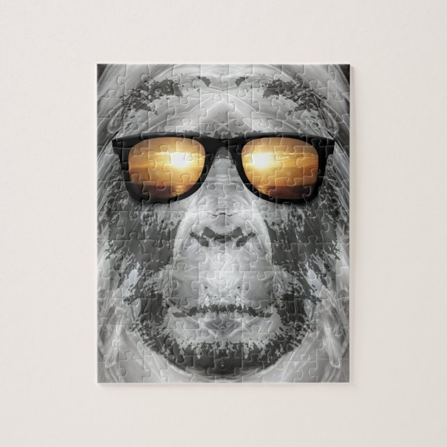 Puzzle Bigfoot dans les tons (Vertical)