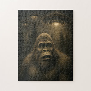 Puzzle Bigfoot Sasquatch Alien UFO Funny