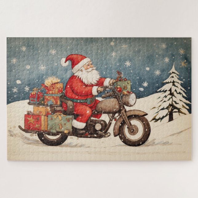 Puzzle Biker Père Noël (Horizontal)