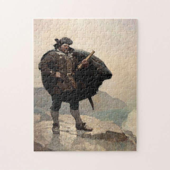 Puzzle Billy Bones, île au trésor par N. C. Wyeth (Vertical)