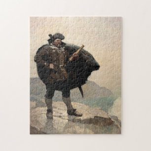 Puzzle Billy Bones, Treasure Island by N. C. Wyeth