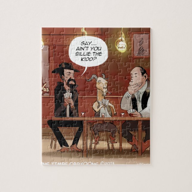 Puzzle Billy The Kid ? Dessin Animé de Chèvre Drôle (Vertical)