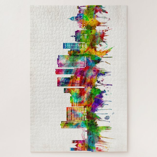 Puzzle Binghamton New York Skyline (Vertical)