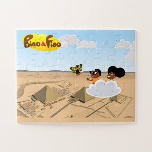 Puzzle Bino et Fino Égypte Pyramides Enfants Jigsaw Puzzl