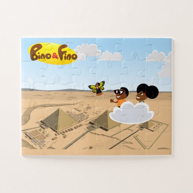 Puzzle Bino et Fino Égypte Pyramides Enfants Jigsaw Puzzl (Horizontal)