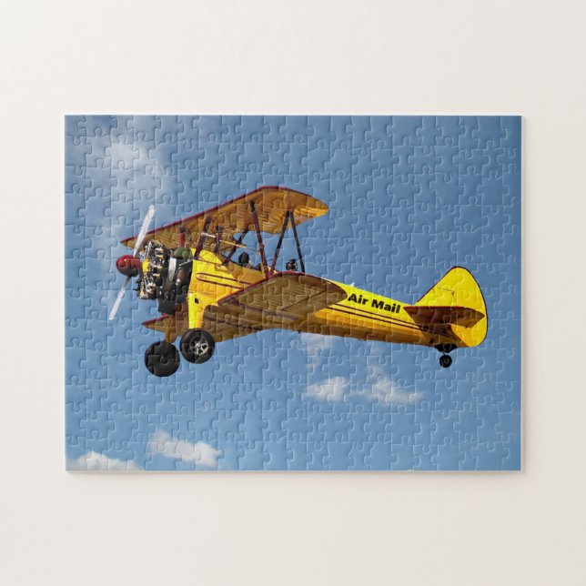 Puzzle Biplan Air Mail (Horizontal)