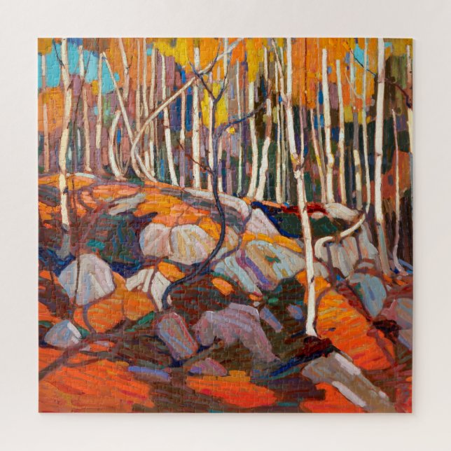 Puzzle Birch Grove, automne | Tom Thomson | (Vertical)
