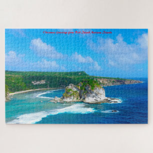 Puzzle Bird Island Mariana Islands. Christmas Greetings