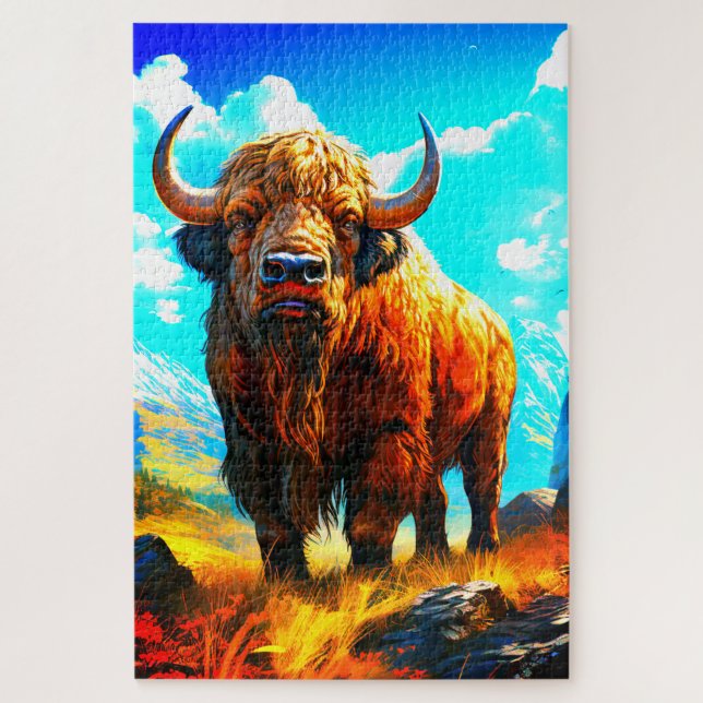 Puzzle Bison (Vertical)