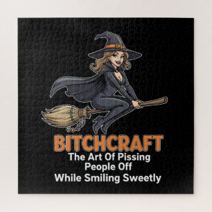 Puzzle "BITCHCRAFT" Définition de mot drôle