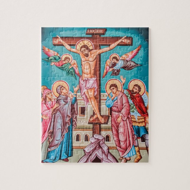 Puzzle bizantin de crucifixion (Vertical)