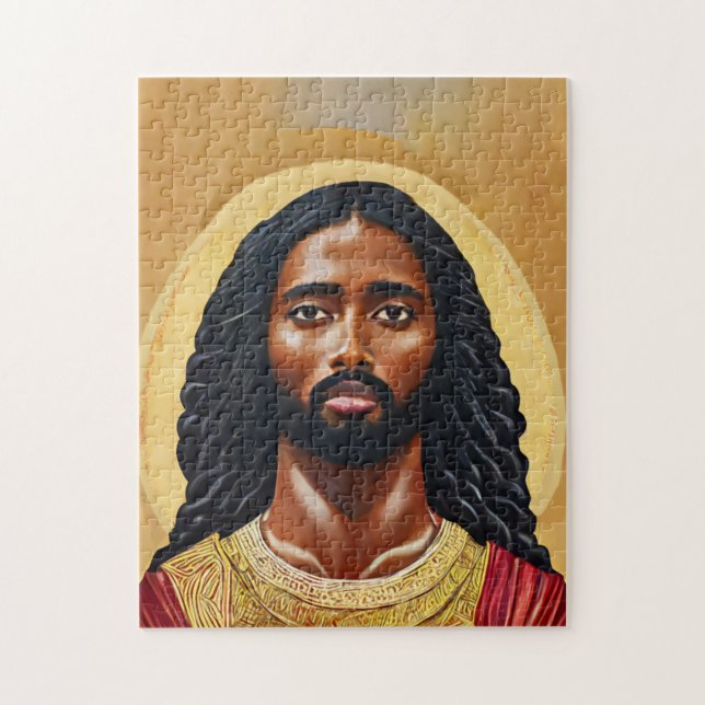 Puzzle Black African Jésus Christ Art religieux (Vertical)