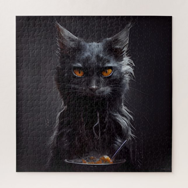 Puzzle Black Cat (Vertical)