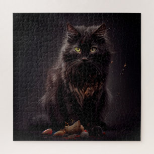 Puzzle Black Cat