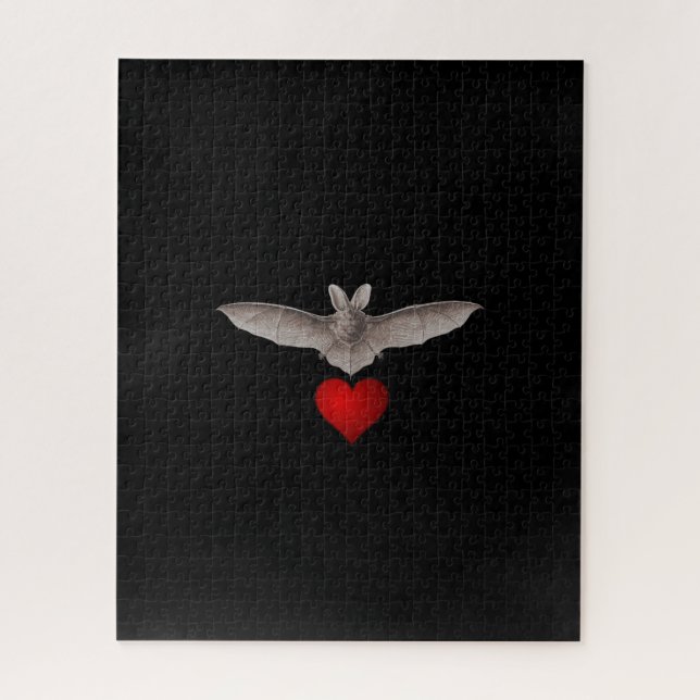 Puzzle Black Défendre Vintage Vampire chauve amour dur (Vertical)
