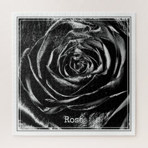 Puzzle Black-Grunge Rose Abstraite photographie florale
