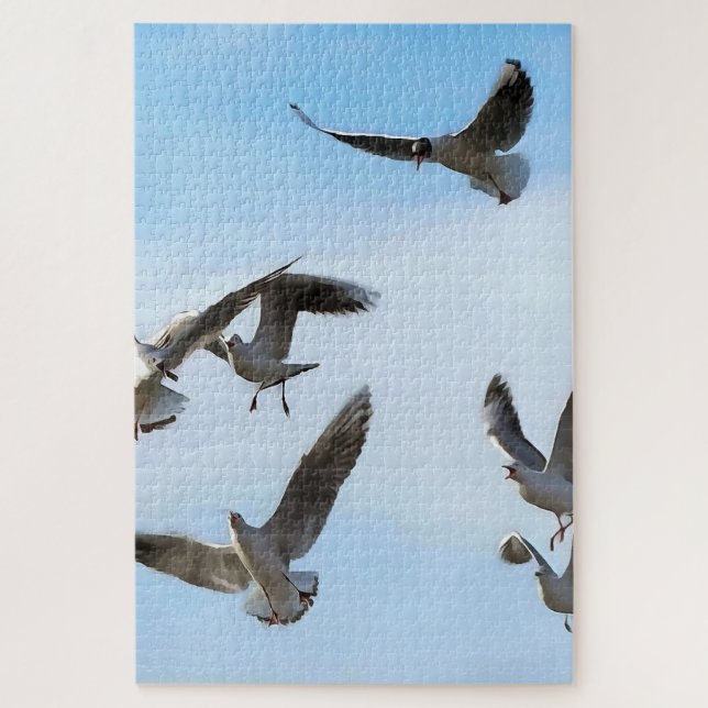 Puzzle Black Headed Gulls Of The Bosphorus Art (Vertical)