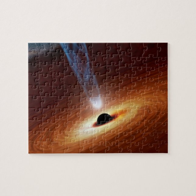 Puzzle Black Hole Astronomy Space Art (Horizontal)