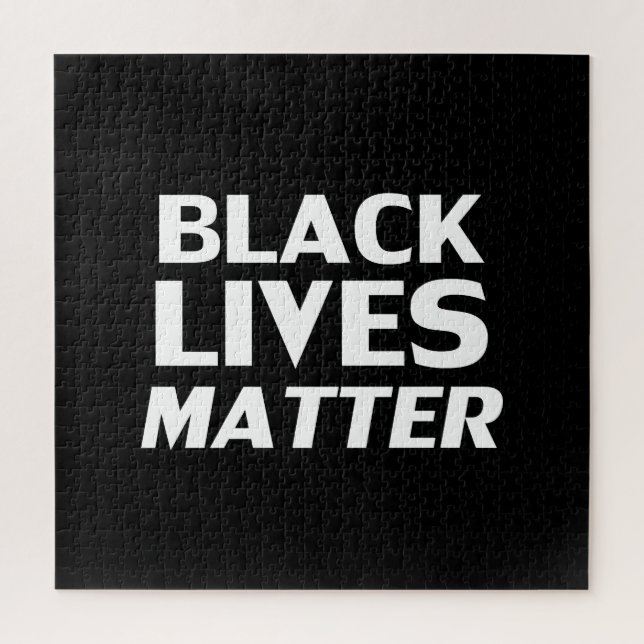 Puzzle "black lives matter" noir blanc - (Vertical)