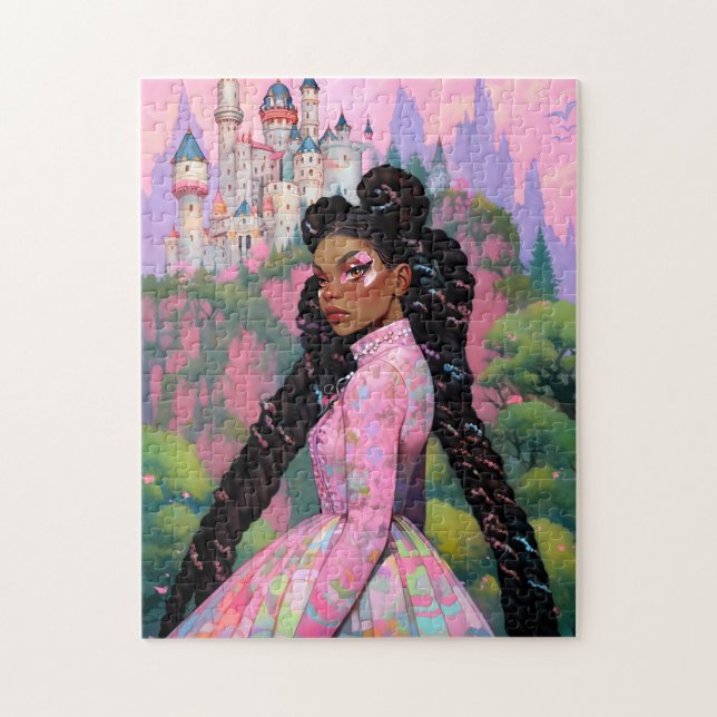 Puzzle Black Princess Imaginaire Art (Vertical)