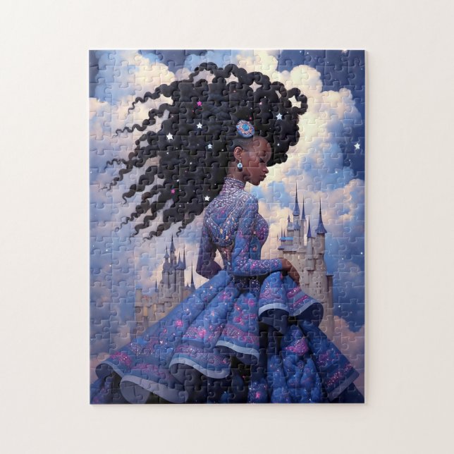 Puzzle Black Princess Imaginaire Art (Vertical)