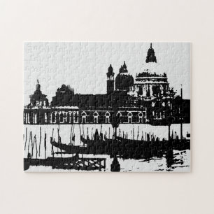 Puzzle Black White Pop Art Grand Canal Venise Voyage