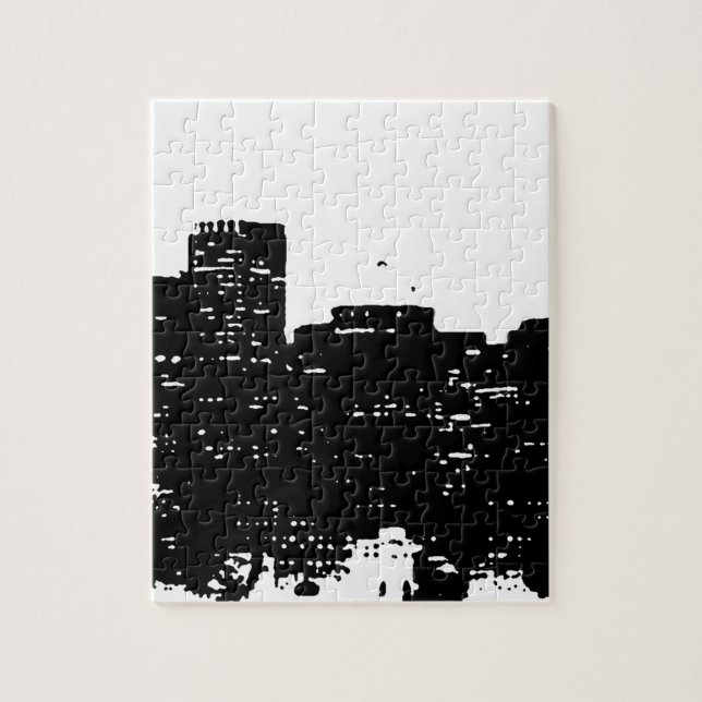 Puzzle Black White Pop Art New York (Vertical)