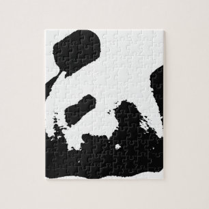 Puzzle Black White Pop Art Panda