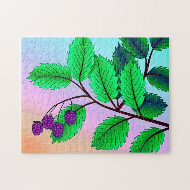 Puzzle "Blackberries sur une branche" (Horizontal)