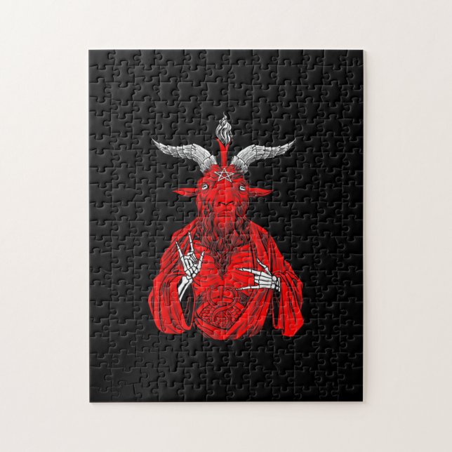 Puzzle Blackcraft Antichrist Goat Satan Baphomet (Vertical)